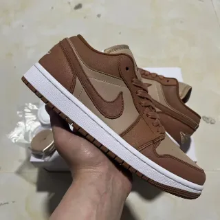 Nike Air Jordan 1 Low Two-Tone Brown Lifestyle Sneakers