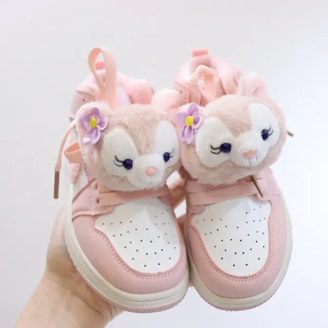Nike Air Jordan 1 White Multicolor Low-Top Basketball Silhouette Plush Character Appliqués Lifestyle Sneakers 13