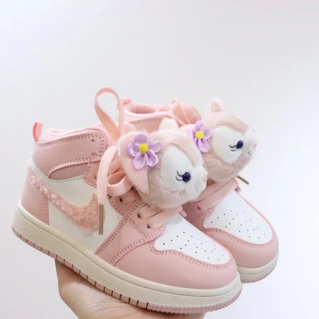 Nike Air Jordan 1 White Multicolor Low-Top Basketball Silhouette Plush Character Appliqués Lifestyle Sneakers 15