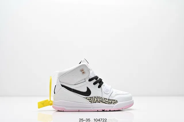 Nike Air Jordan 3 Kids Black White Cement Elephant Print Basketball Shoes 3