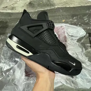Nike Air Jordan 4 Black Off-White Basketball Shoes