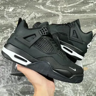 Nike Air Jordan 4 Black White Basketball Shoes