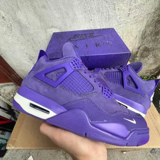 Nike Air Jordan 4 Monocromática Púrpura Zapatos de Baloncesto