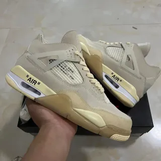 Nike Air Jordan 4 Off-White Beige Basketball Shoes