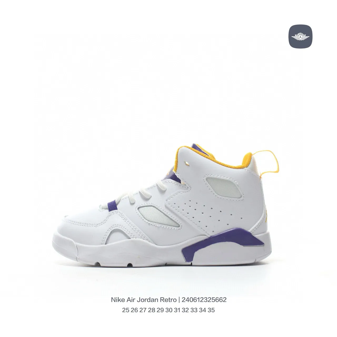 Nike Air Jordan 7 White Purple Basketball Shoes 13