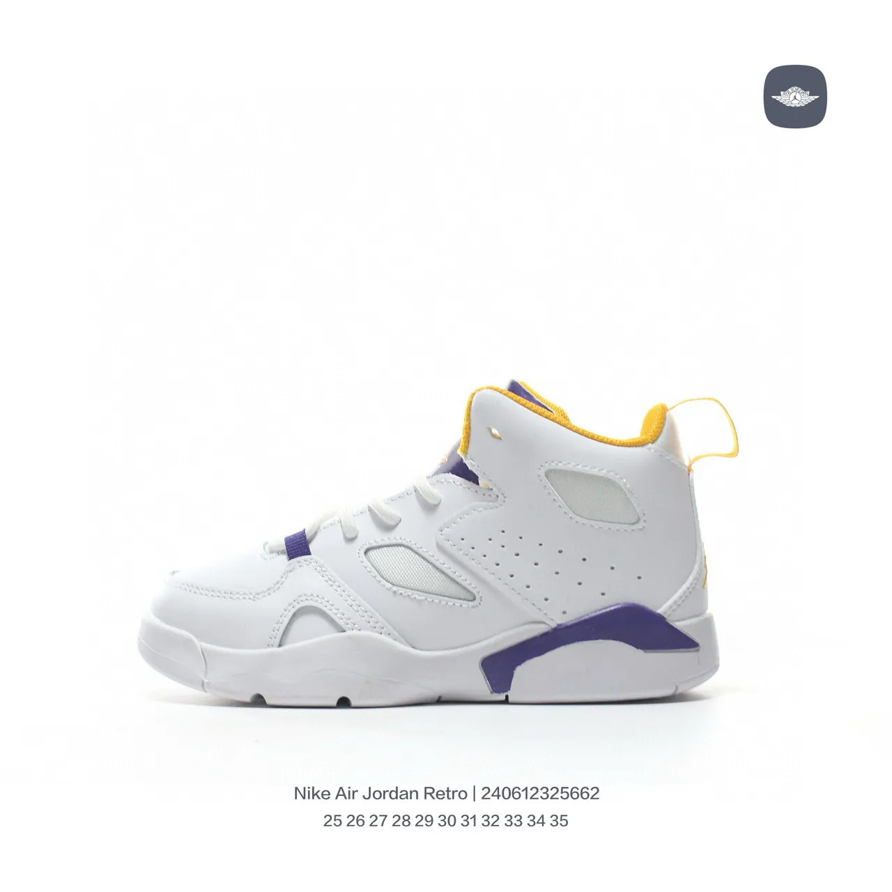 Nike Air Jordan 7 White Purple Basketball Shoes 16