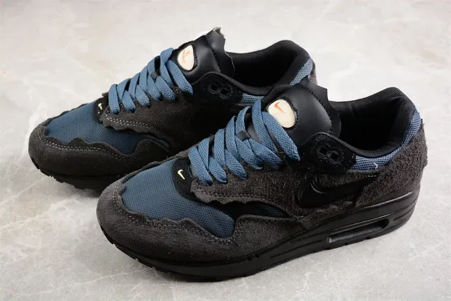 Nike Air Max 1 Gris foncé et bleu Ante Lifestyle Sneakers 9