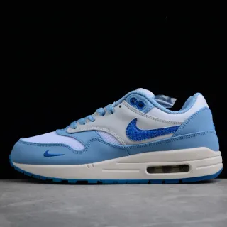 Nike Air Max 1 Light Blue Glitter Swoosh Lifestyle Sneakers
