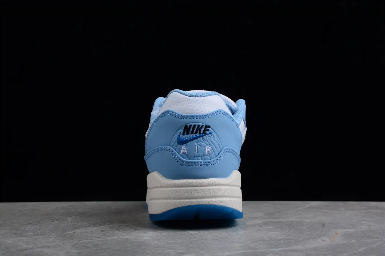 Nike Air Max 1 Light Blue Glitter Swoosh Lifestyle Sneakers 11