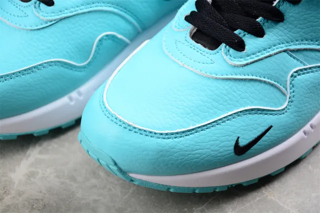Nike Air Max 1 Turquoise and Black Lifestyle Sneakers 8