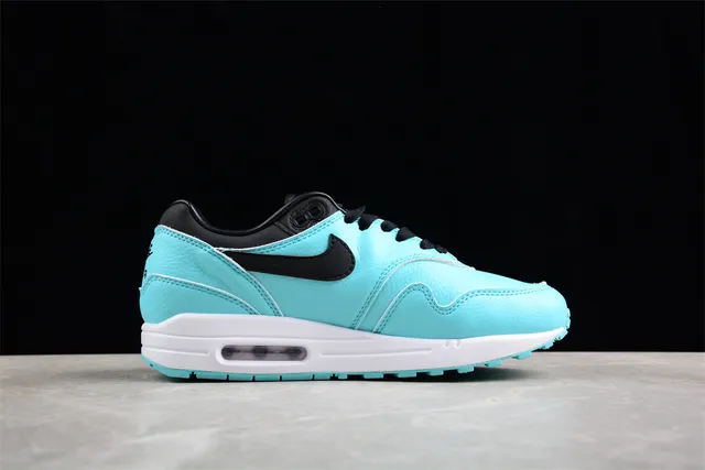 Nike Air Max 1 Turquoise and Black Lifestyle Sneakers 11