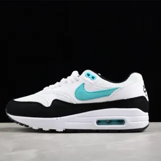 Nike Air Max 1 White Black Turquoise Lifestyle Sneakers