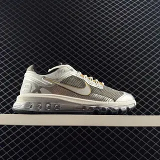 Zapatillas de running Nike Air Max+ 2013 Plata Dorado con amortiguación visible de longitud completa, upper de malla metálica