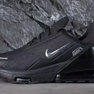 Nike Air Max 270 Preto Monocromático Malha Tênis de corrida