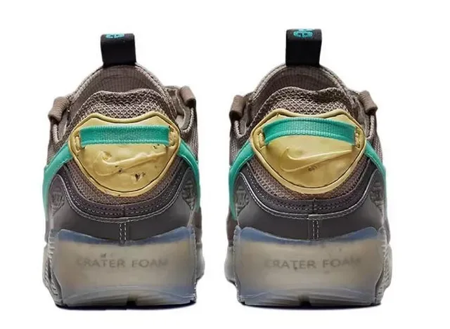 Nike Air Max 90 Taupe Purple Teal Lifestyle Sneakers 4