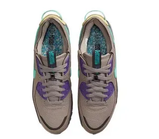 Nike Air Max 90 Taupe Purple Teal Lifestyle Sneakers 5