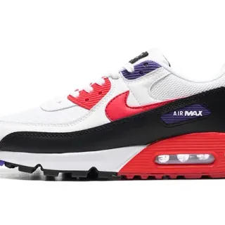 Nike Air Max 90 White Black Red Purple Lifestyle Sneakers