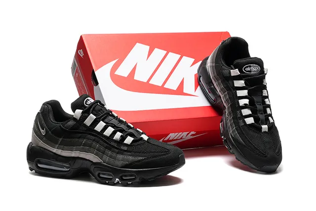 Nike Air Max 95 Black Gray Lifestyle Sneakers 2