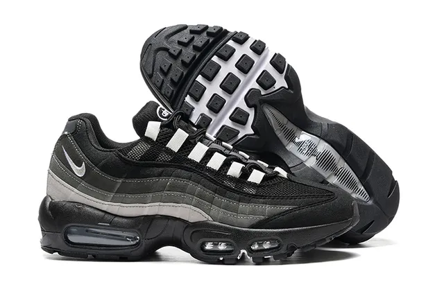 Nike Air Max 95 Black Gray Lifestyle Sneakers 4