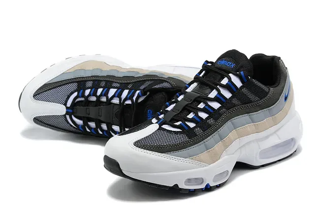Nike Air Max 95 White Black Gray Red Lifestyle Sneakers 4