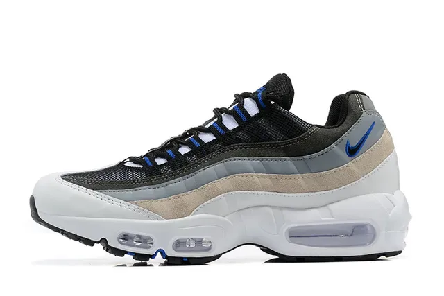 Nike Air Max 95 White Black Gray Red Lifestyle Sneakers 5