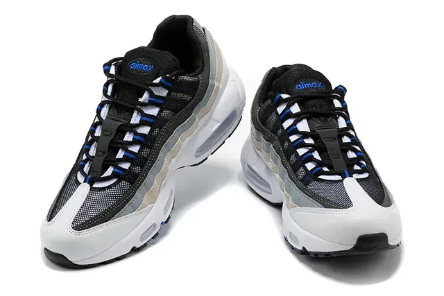 Nike Air Max 95 White Black Gray Red Lifestyle Sneakers 6