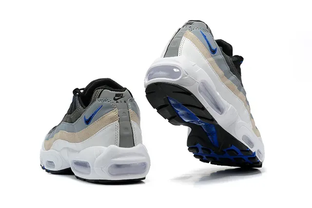 Nike Air Max 95 White Black Gray Red Lifestyle Sneakers 7