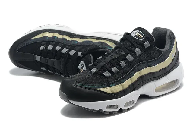 Nike Air Max 95 White Black Gray Red Lifestyle Sneakers 16