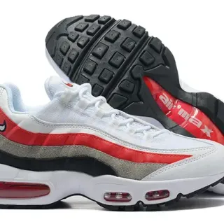Nike Air Max 95 White Red Black Gray Lifestyle Sneakers