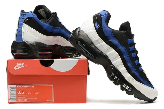 Nike Air Max 95 White Red Black Gray Lifestyle Sneakers 2