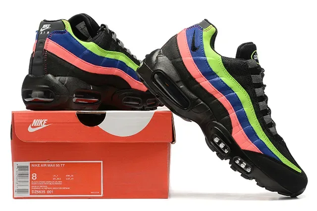 Nike Air Max 95 White Red Black Gray Lifestyle Sneakers 8