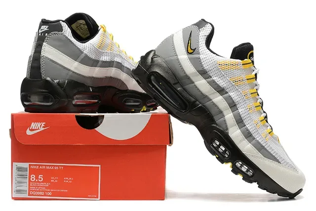 Nike Air Max 95 White Red Black Gray Lifestyle Sneakers 14