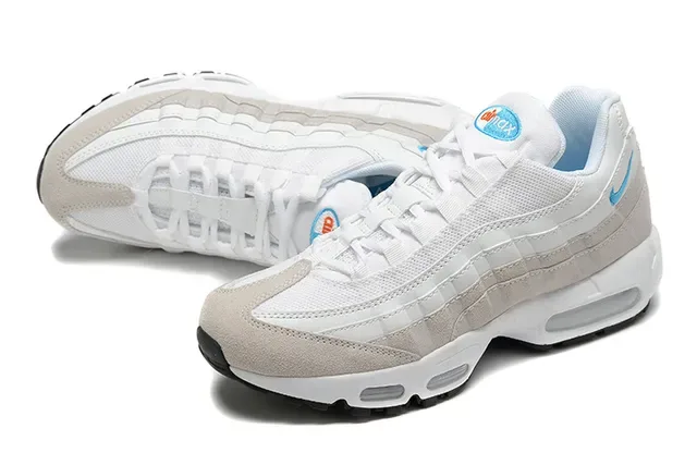 Nike Air Max 95 White Red Black Gray Lifestyle Sneakers 22