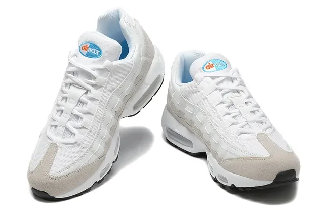 Nike Air Max 95 White Red Black Gray Lifestyle Sneakers 24