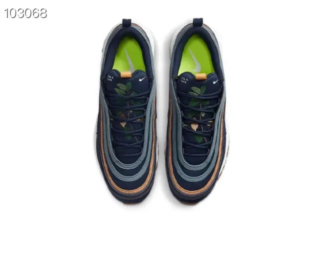 Nike Air Max 97 Navy and Brown Cork Lifestyle Sneakers 2