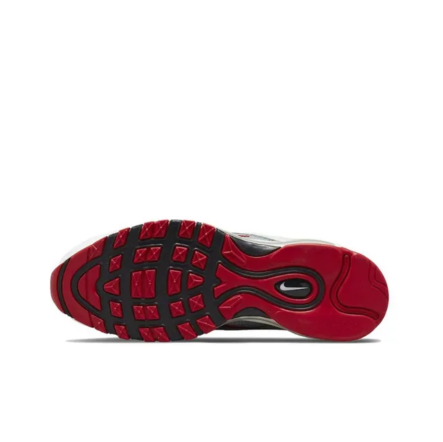 Nike Air Max 97 White Gray Red Lifestyle Sneakers 3