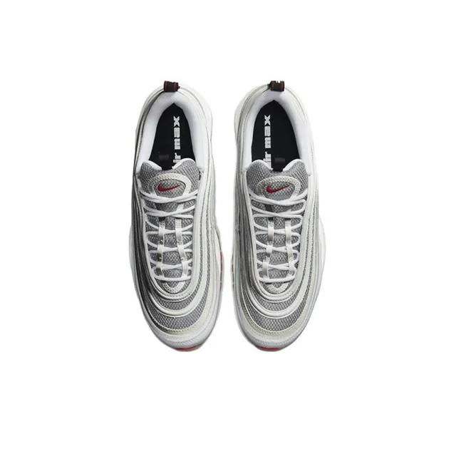 Nike Air Max 97 White Gray Red Lifestyle Sneakers 5