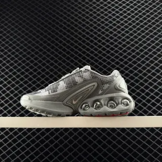 Nike Air Max DN8 رمادي أحمر بيكسل كيت أبوير متموج صينتيتيك كاج شونكي سنيكرز