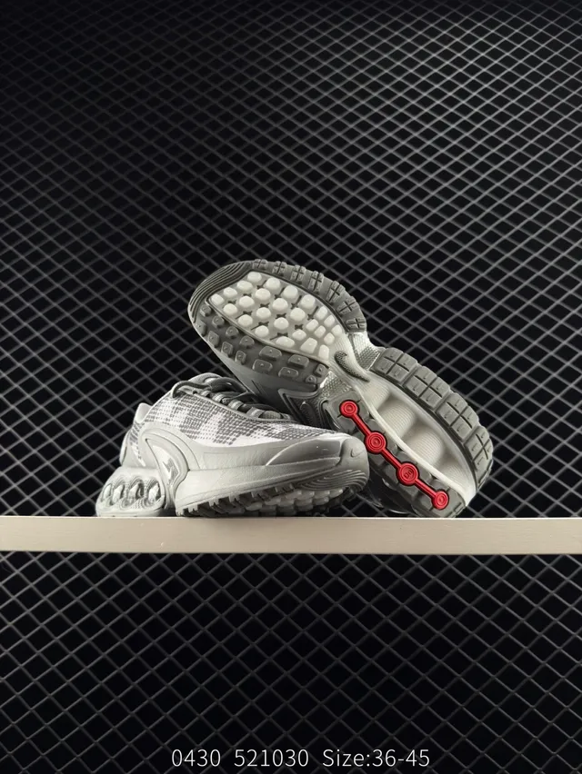 Nike Air Max DN8 Gray Red Pixel Knit Upper Wavy Synthetic Cage Chunky Sneakers 3