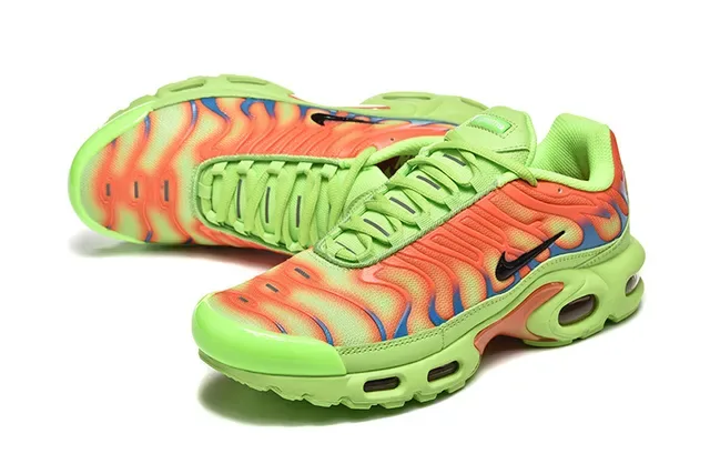 Nike Air Max Plus Purple and Yellow Wave Pattern Lifestyle Sneakers 2