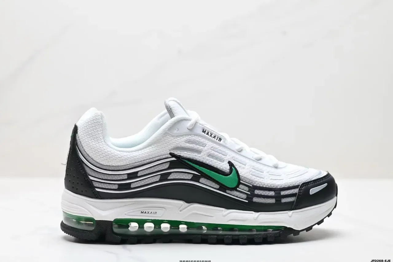 Nike Air Max Plus White Black Green Lifestyle Sneakers 2