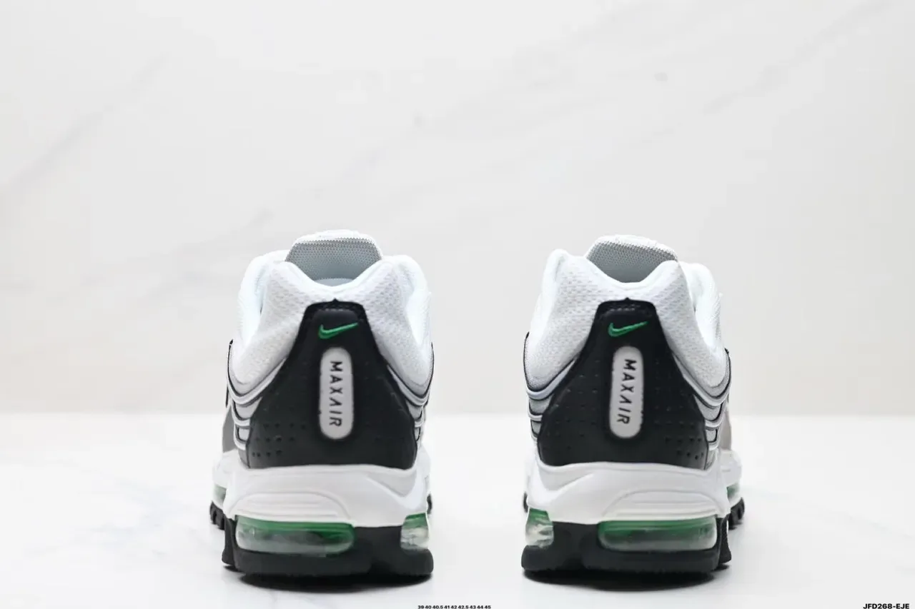 Nike Air Max Plus White Black Green Lifestyle Sneakers 9