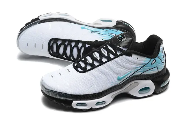 Nike Air Max Plus White Black Teal Lifestyle Sneakers 15