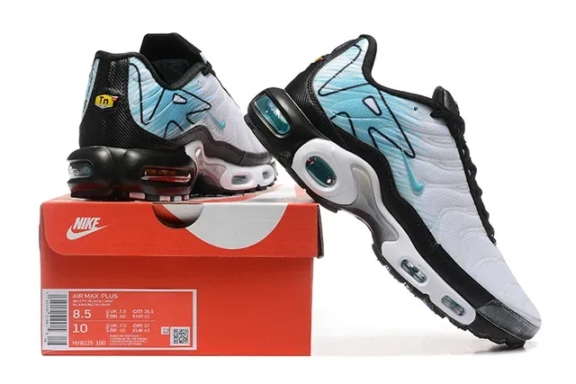 Nike Air Max Plus White Black Teal Lifestyle Sneakers 18