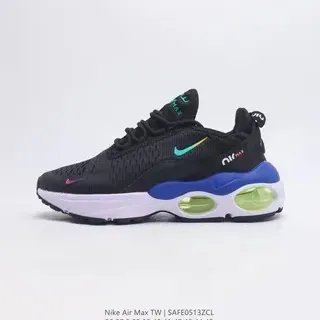 Nike Air Max TW Black Blue Lime Green Lifestyle Sneakers