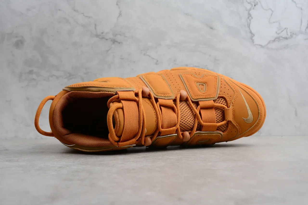 Nike Air More Uptempo Tan Leather Basketball Shoes 7