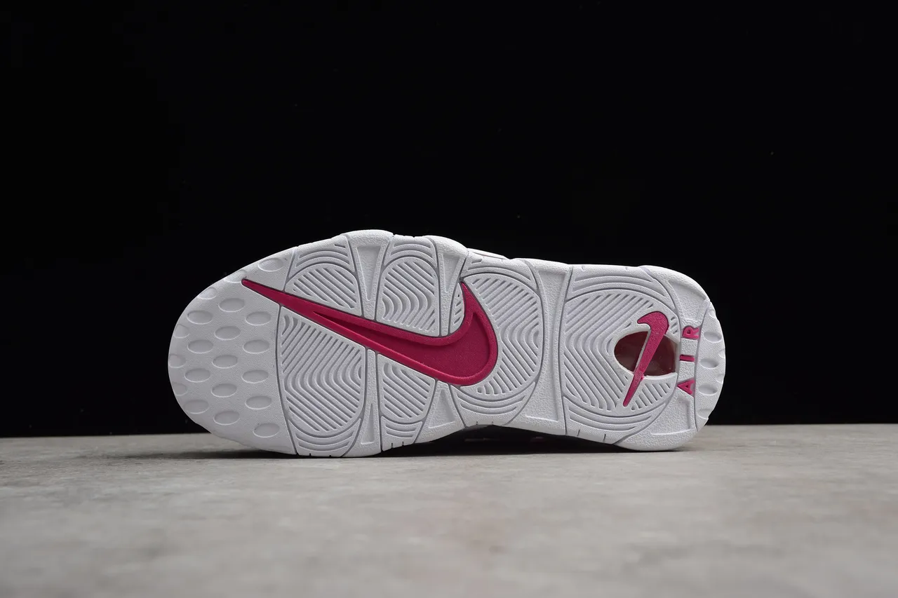 Nike Air More Uptempo White Pink Lifestyle Sneakers 10
