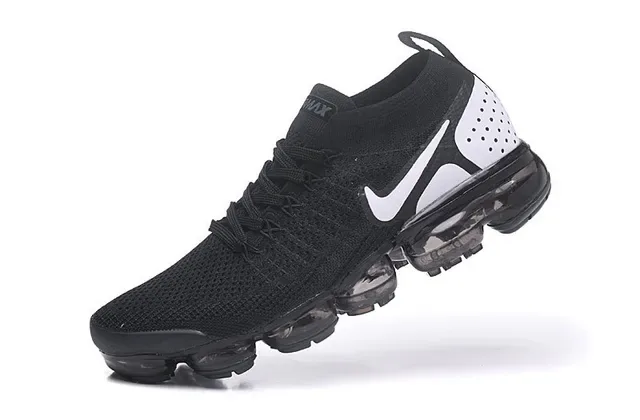 Nike Air VaporMax Flyknit Black and White Lifestyle Sneakers 5