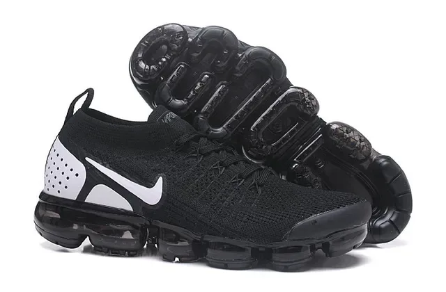 Nike Air VaporMax Flyknit Black and White Lifestyle Sneakers 7