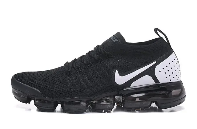 Nike Air VaporMax Flyknit Black and White Lifestyle Sneakers 9